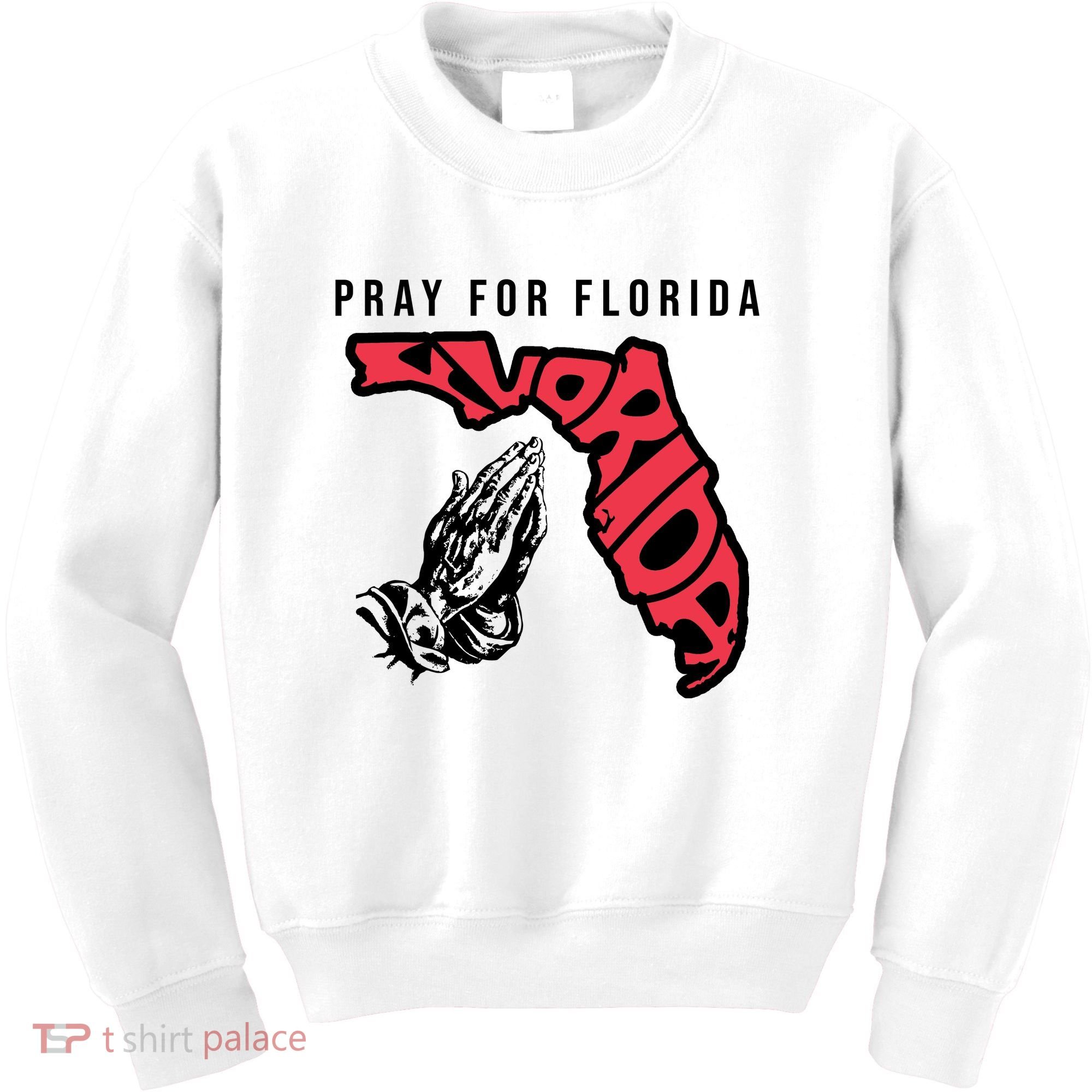 Pray For Florida Hurricane Milton Awareness Kids Sweatshirt