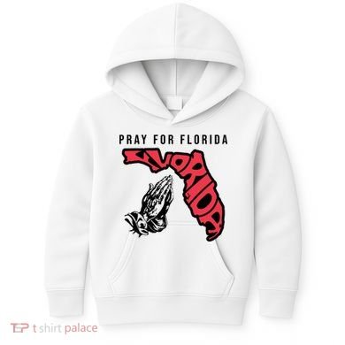 Pray For Florida Hurricane Milton Awareness Kids Hoodie