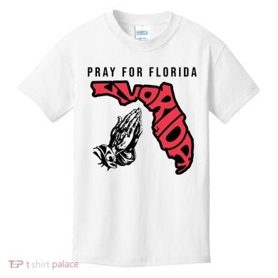 Pray For Florida Hurricane Milton Awareness Kids T-Shirt