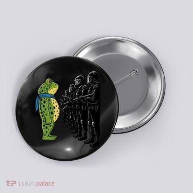 Portland Frog Funny Meme Protest Button