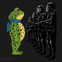 Portland Frog Funny Meme Protest Bucket Hat thumb 4