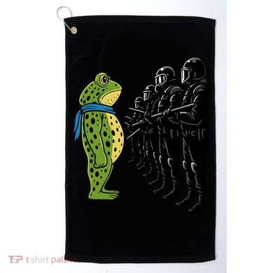 Portland Frog Funny Meme Protest Golf Towel
