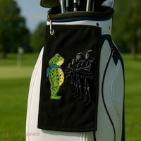 Portland Frog Funny Meme Protest Golf Towel thumb 2