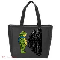 Portland Frog Funny Meme Protest Tote Bag thumb 0