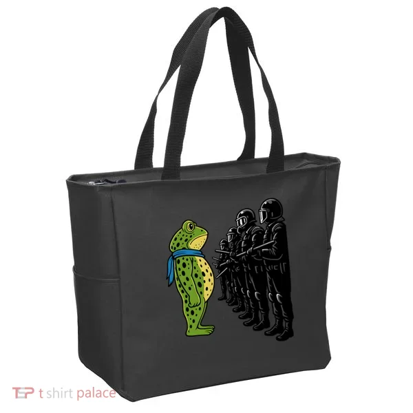 Portland Frog Funny Meme Protest Tote Bag