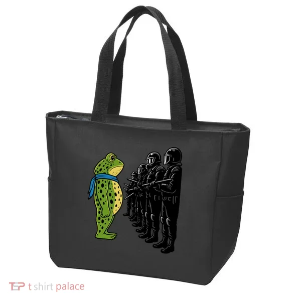 Portland Frog Funny Meme Protest Tote Bag
