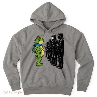 Portland Frog Funny Meme Protest Hoodie