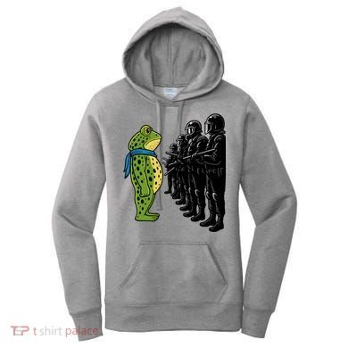 Portland Frog Funny Meme Protest Women's Hoodie
