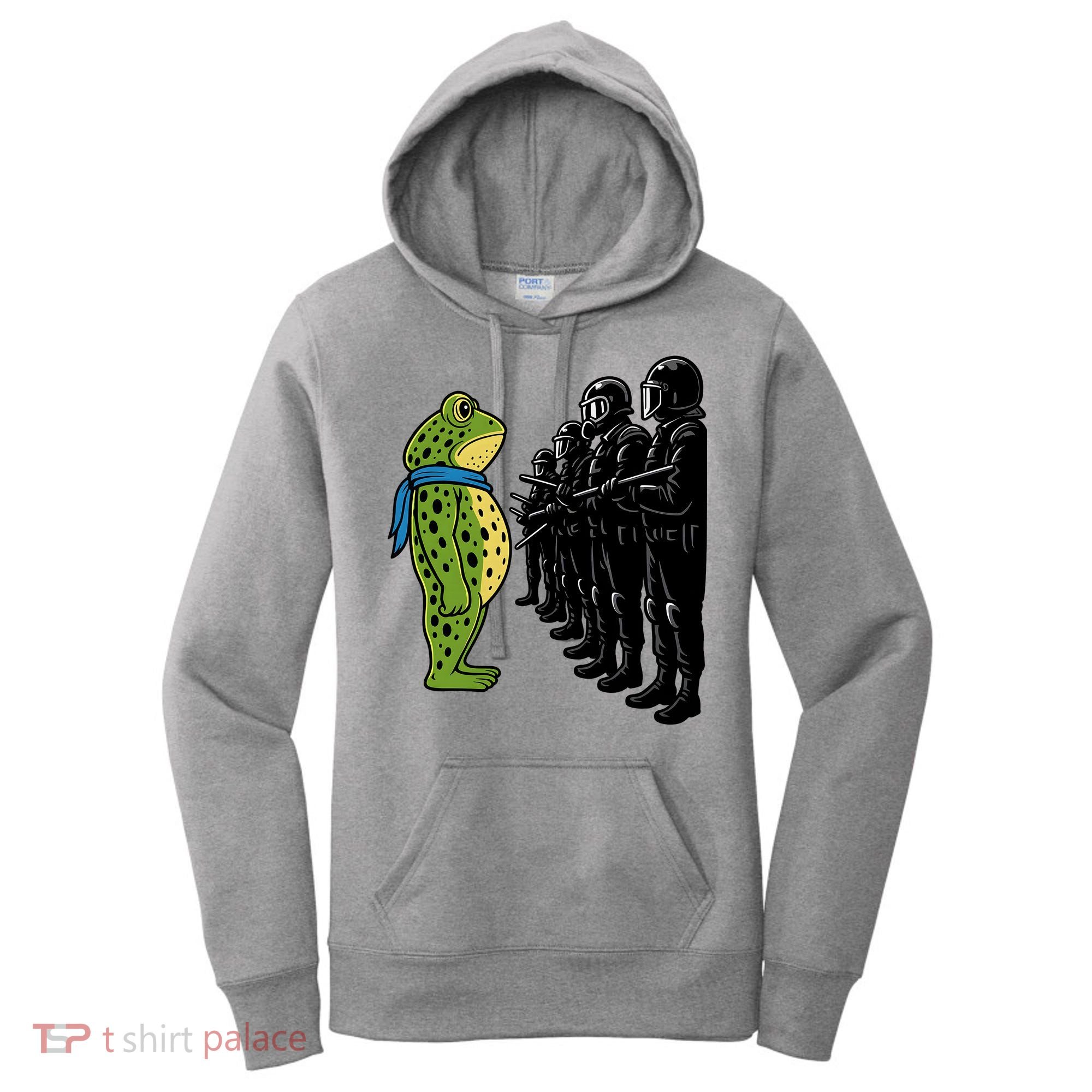 Portland Frog Funny Meme Protest Women's Hoodie