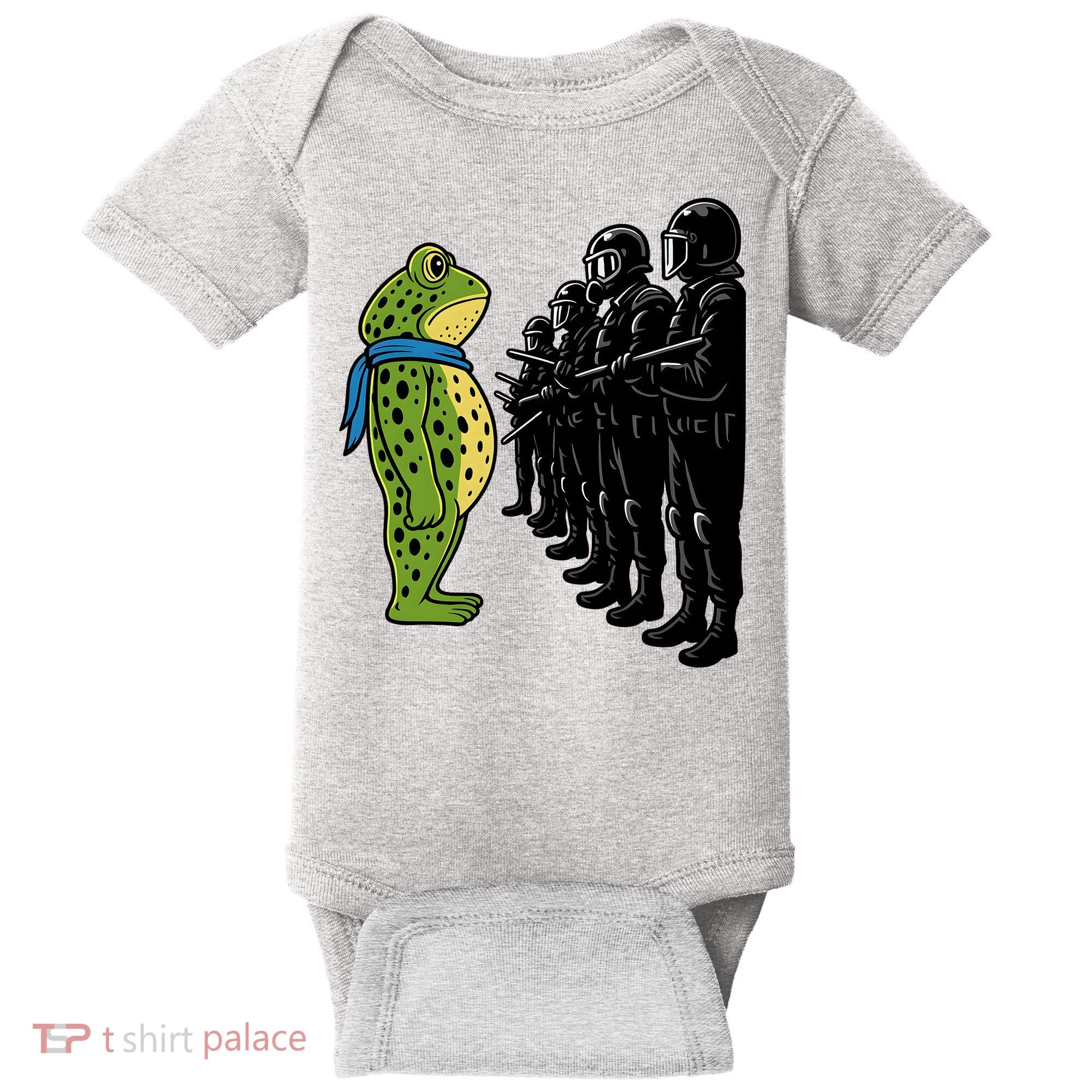 Portland Frog Funny Meme Protest Baby Bodysuit