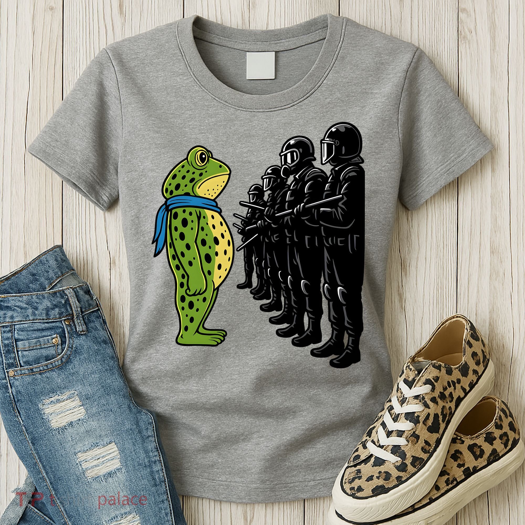 Portland Frog Funny Meme Protest Women's T-Shirt