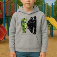 Portland Frog Funny Meme Protest Kids Hoodie thumb 2