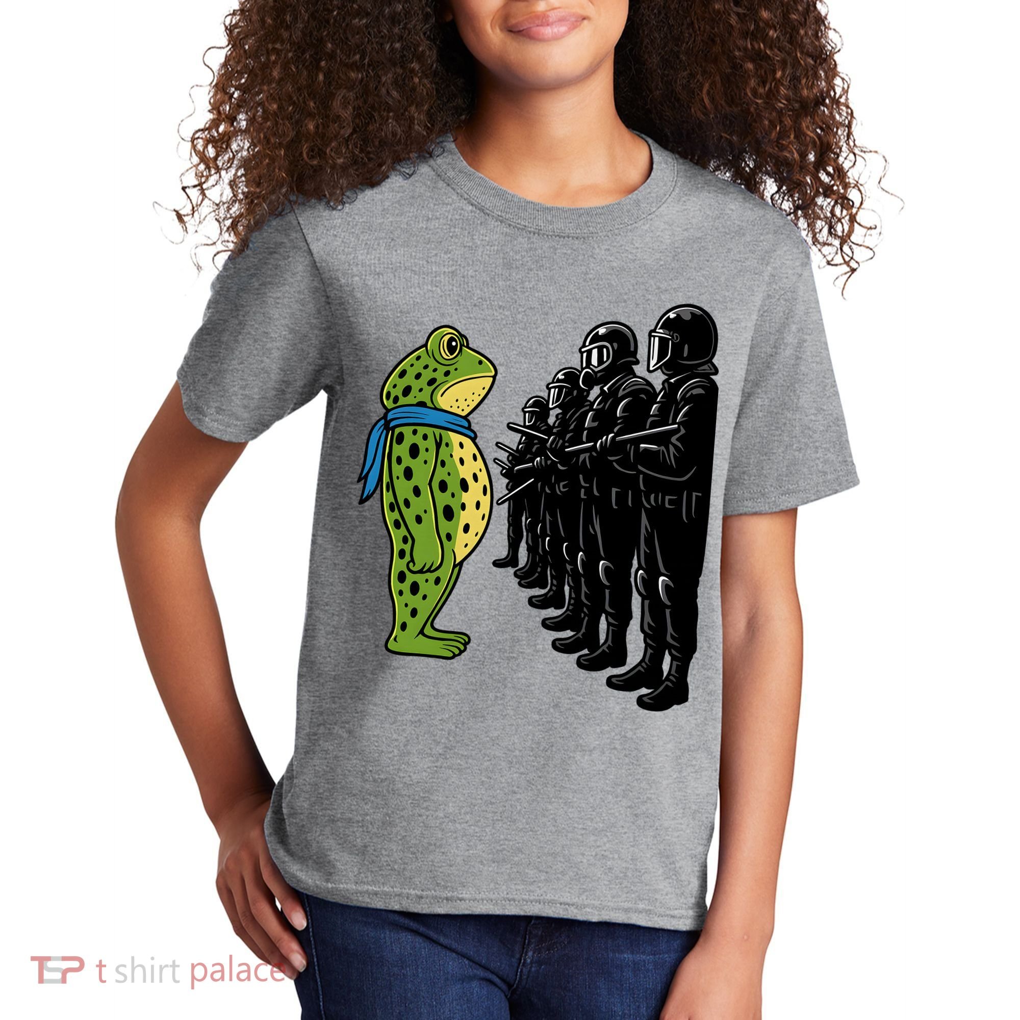 Portland Frog Funny Meme Protest Kids T-Shirt