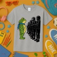 Portland Frog Funny Meme Protest Kids T-Shirt thumb 3