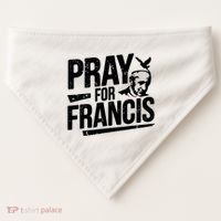 Pray For Francis: Inspirational Pope Francis USA-Made Doggie Bandana thumb 0