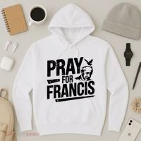 Pray For Francis: Inspirational Pope Francis Hoodie thumb 3