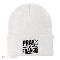 Pray For Francis: Inspirational Pope Francis Beanie thumb 0