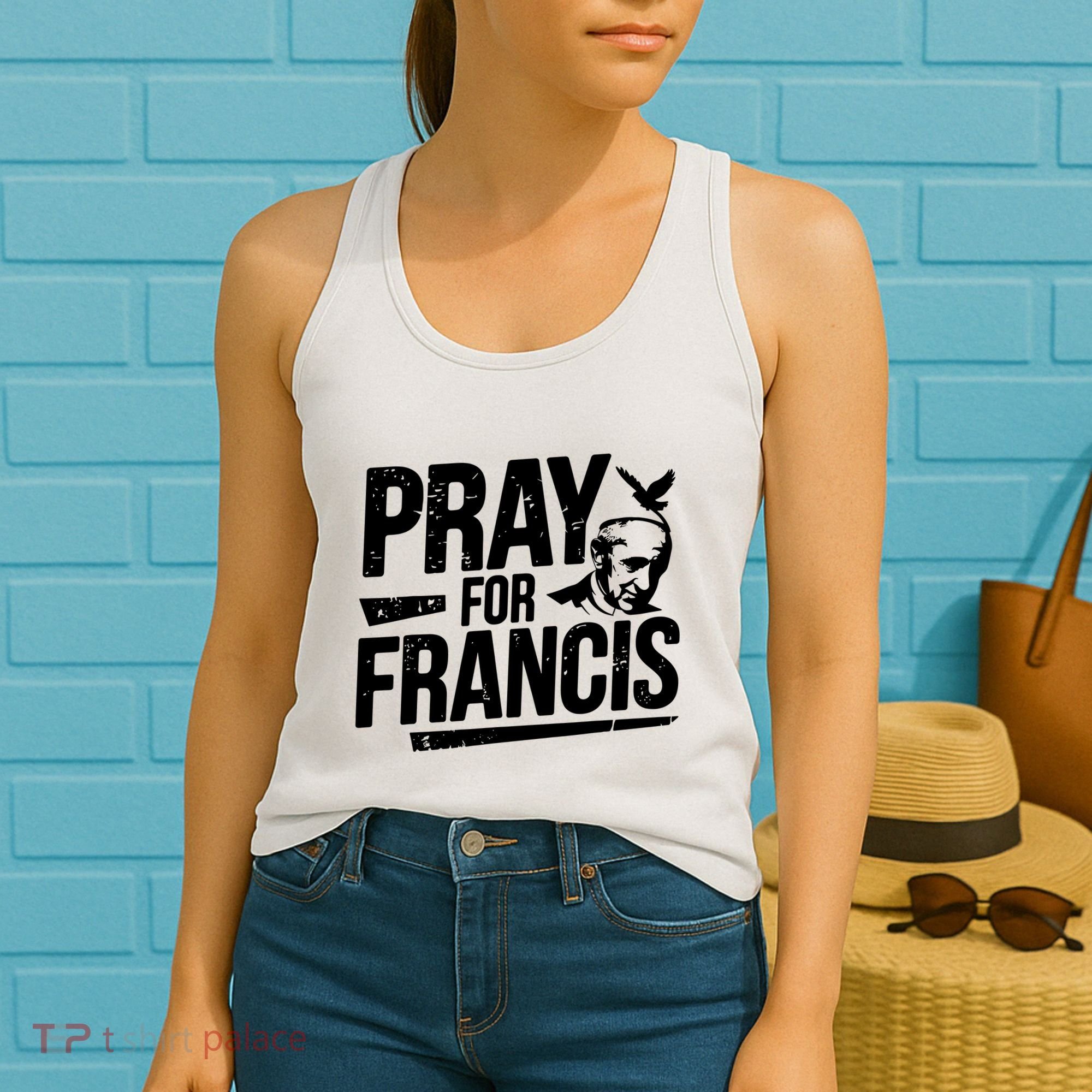 Pray For Francis: Inspirational Pope Francis Women's Tank Top