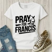 Pray For Francis: Inspirational Pope Francis Women's T-Shirt thumb 3