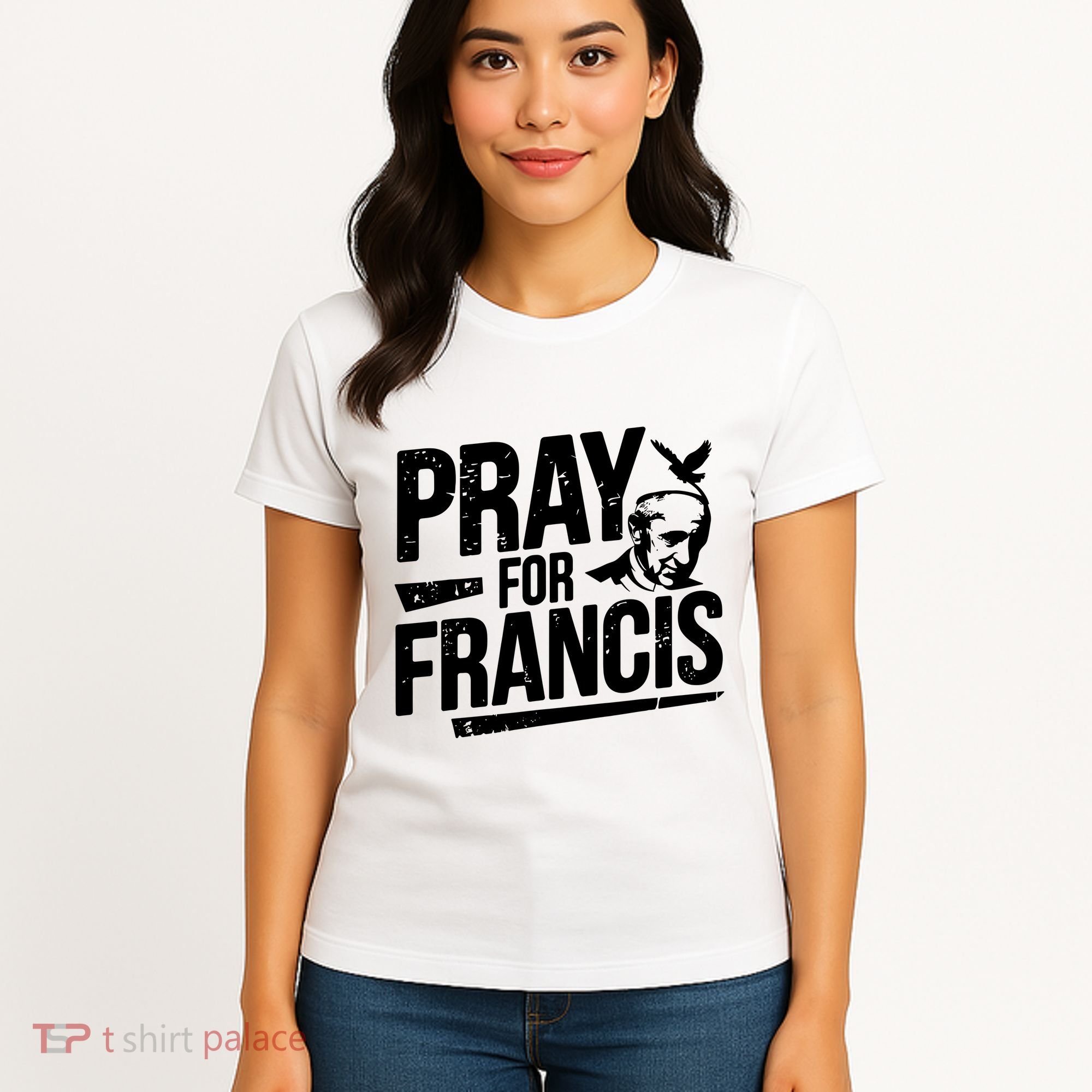 Pray For Francis: Inspirational Pope Francis Women's T-Shirt