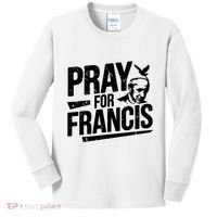 Pray For Francis: Inspirational Pope Francis Kids Long Sleeve Shirt thumb 0
