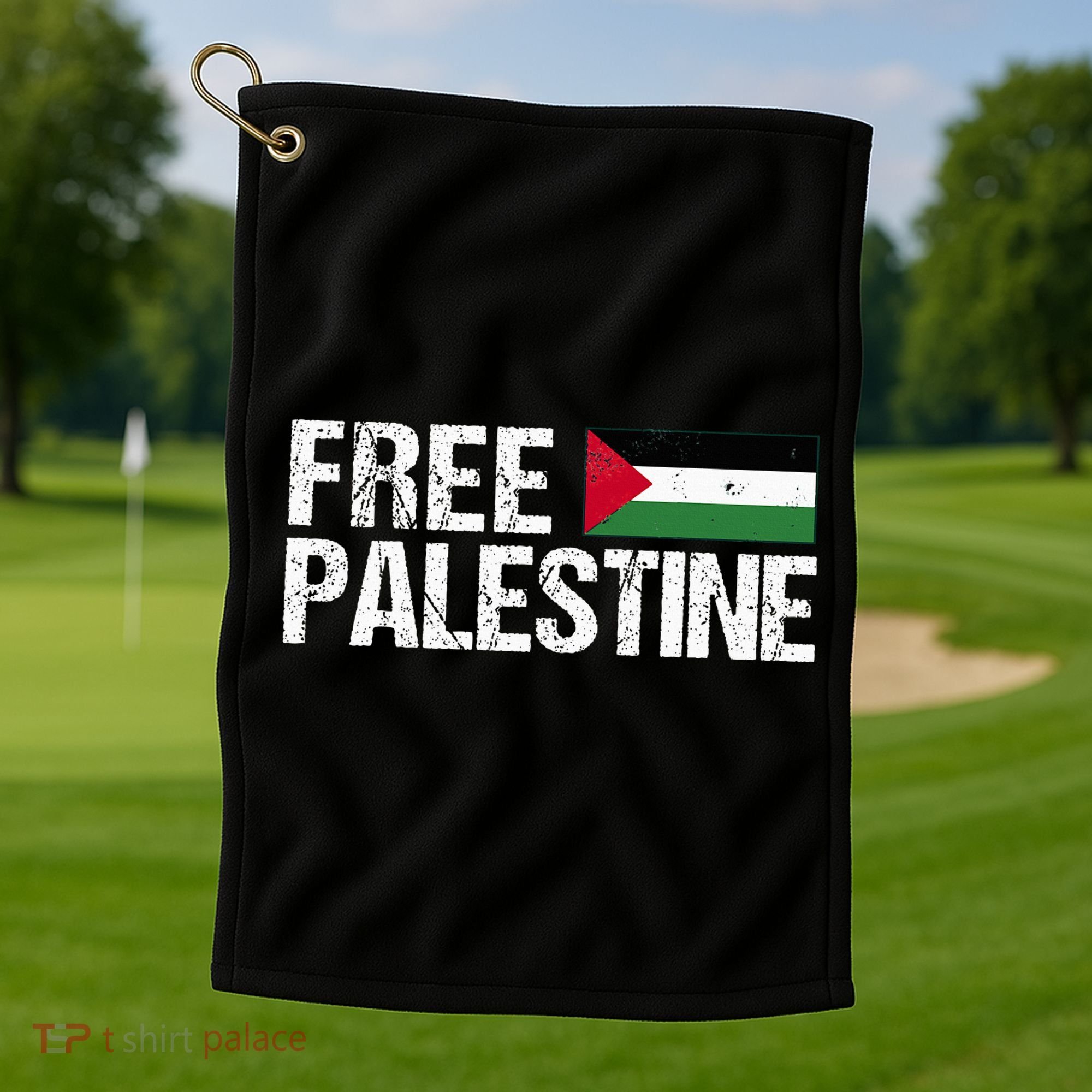 Palestine Flag Free Palestine Golf Towel