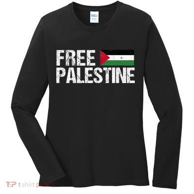 Palestine Flag Free Palestine Women's Long Sleeve Shirt