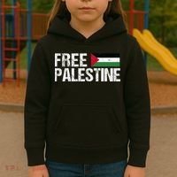 Palestine Flag Free Palestine Kids Hoodie thumb 3