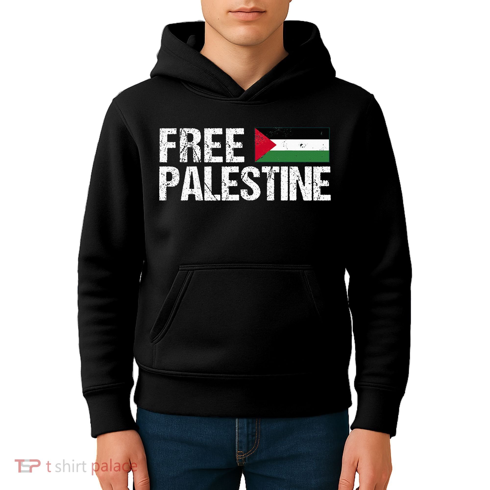 Palestine Flag Free Palestine Kids Hoodie
