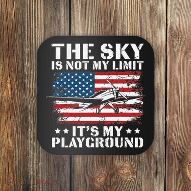 Pilot Funny Flying Aviation Coaster