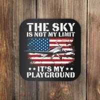 Pilot Funny Flying Aviation Coaster thumb 0