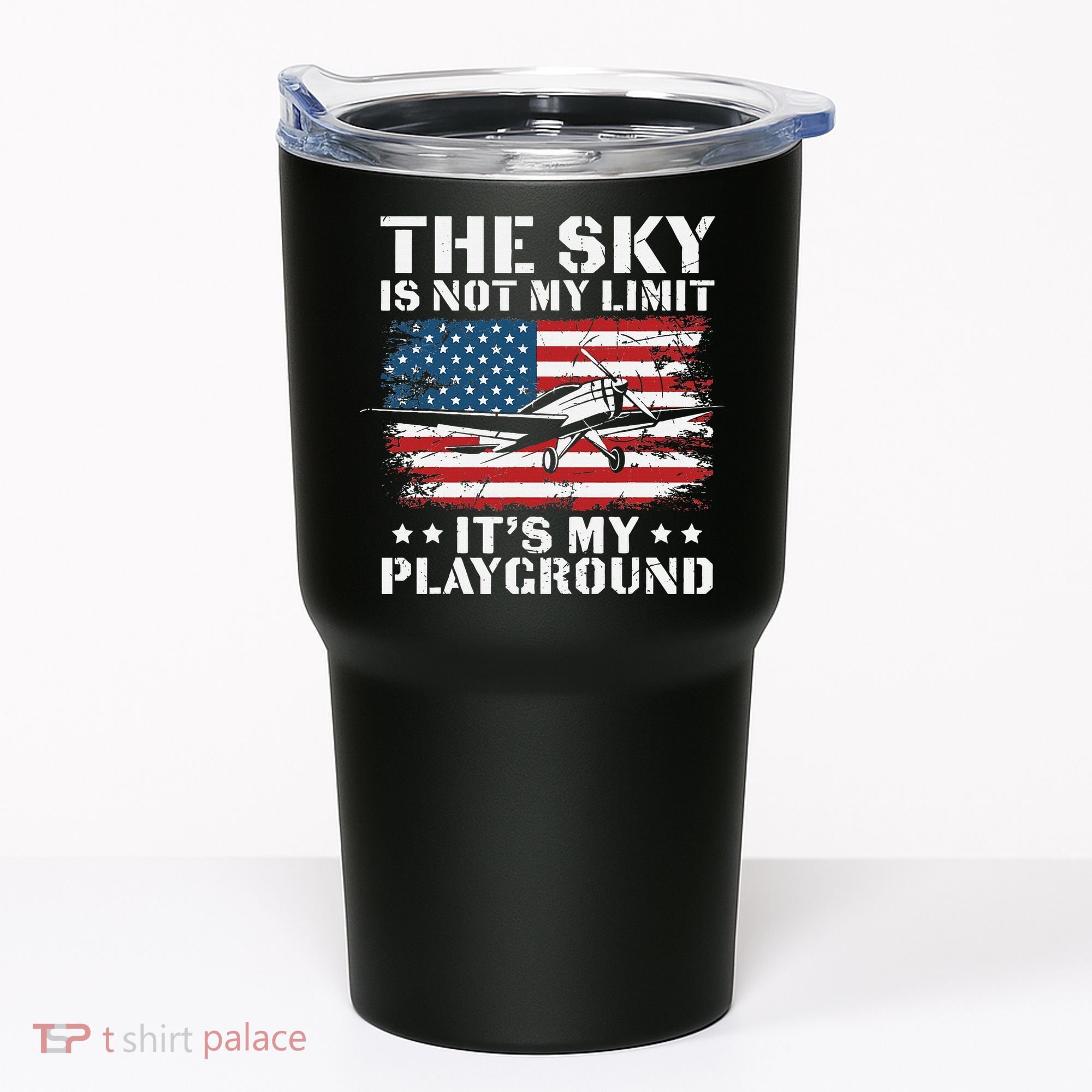 Pilot Funny Flying Aviation Tumbler