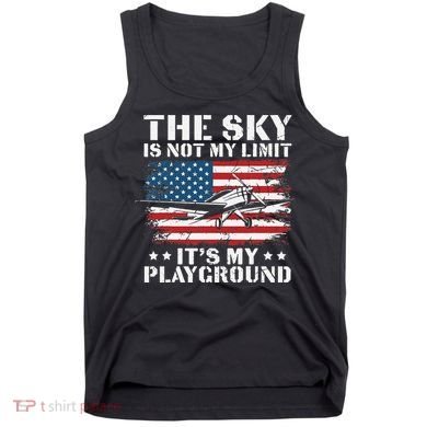 Pilot Funny Flying Aviation Tank Top