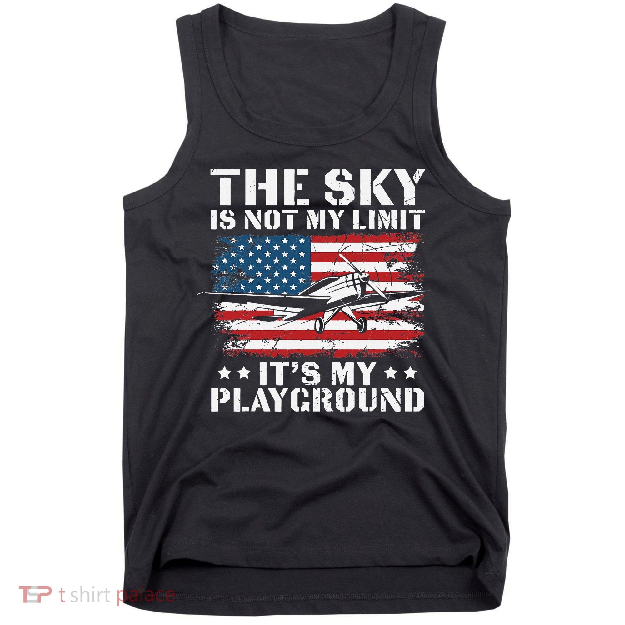 Pilot Funny Flying Aviation Tank Top