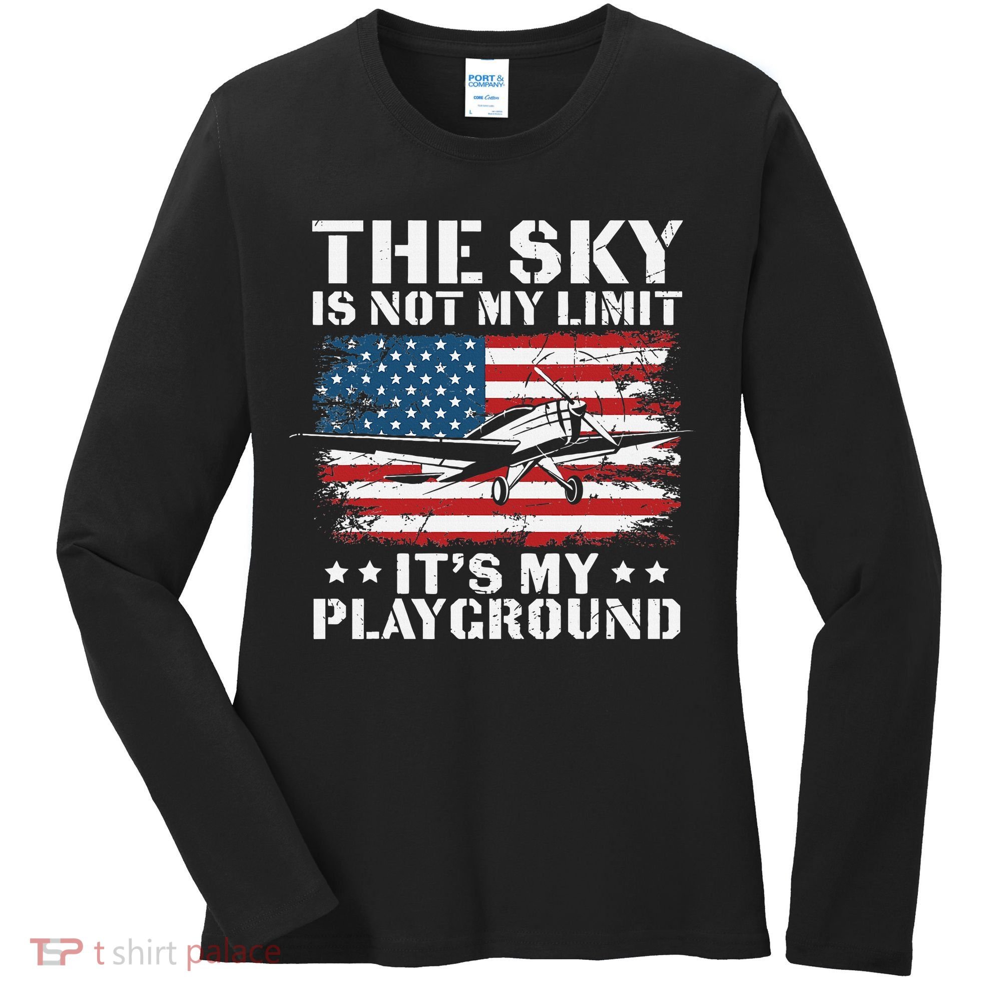 Pilot Funny Flying Aviation Women's Long Sleeve Shirt