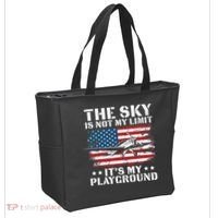 Pilot Funny Flying Aviation Tote Bag thumb 2