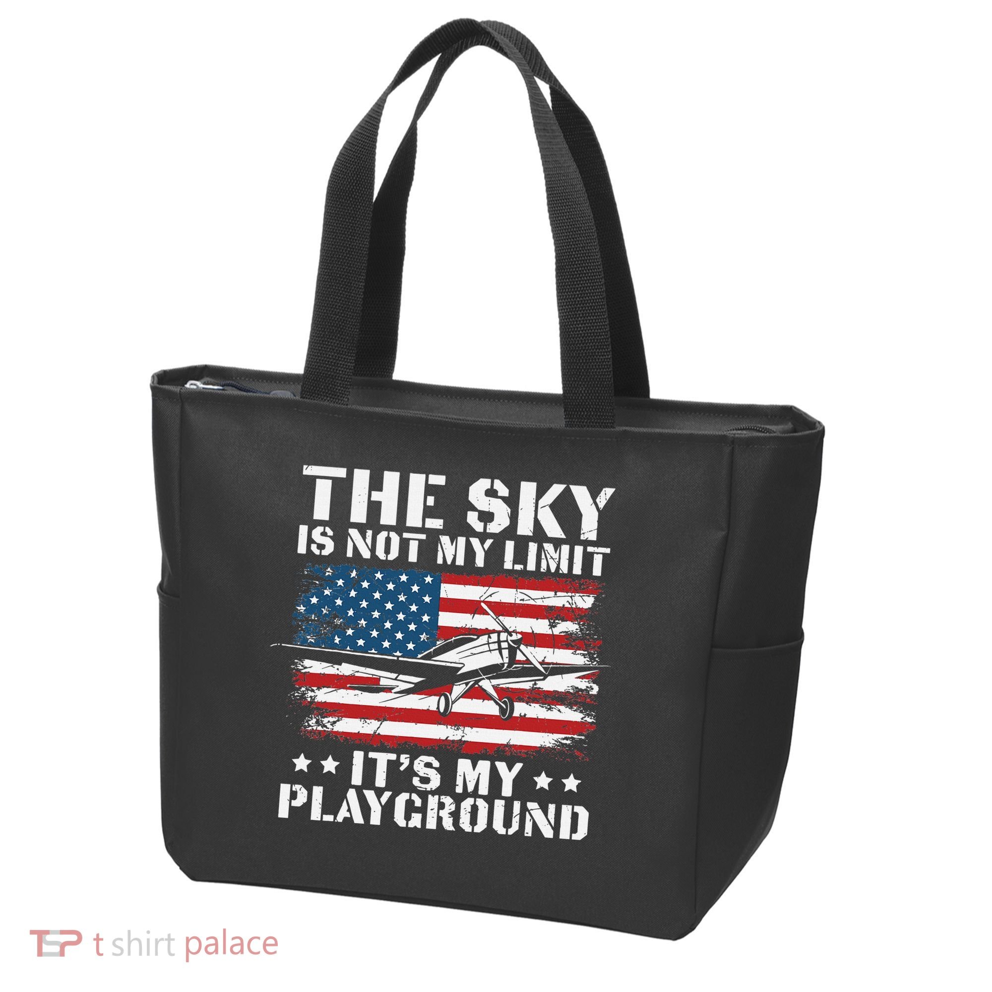 Pilot Funny Flying Aviation Tote Bag