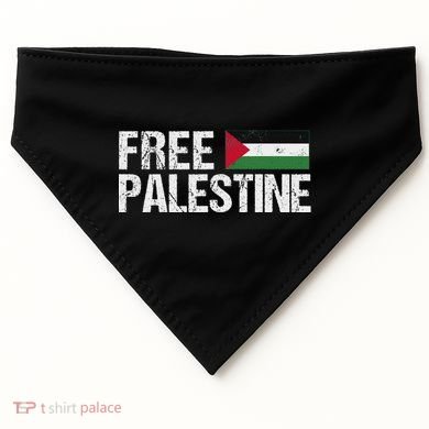 Palestine Flag Free Palestine USA-Made Doggie Bandana