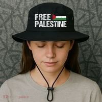 Palestine Flag Free Palestine Bucket Hat thumb 3