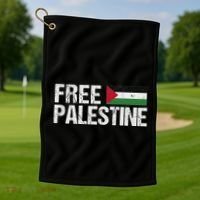 Palestine Flag Free Palestine Golf Towel thumb 1