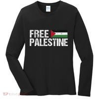 Palestine Flag Free Palestine Women's Long Sleeve Shirt thumb 0