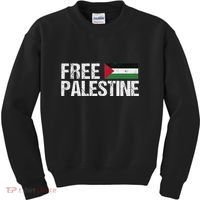 Palestine Flag Free Palestine Kids Sweatshirt thumb 0