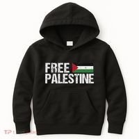 Palestine Flag Free Palestine Kids Hoodie thumb 0