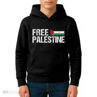 Palestine Flag Free Palestine Kids Hoodie thumb 4