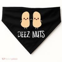 Peanut Food Funny Kawaii Cute Meme Deez Nuts Joke Gift USA-Made Doggie Bandana thumb 0