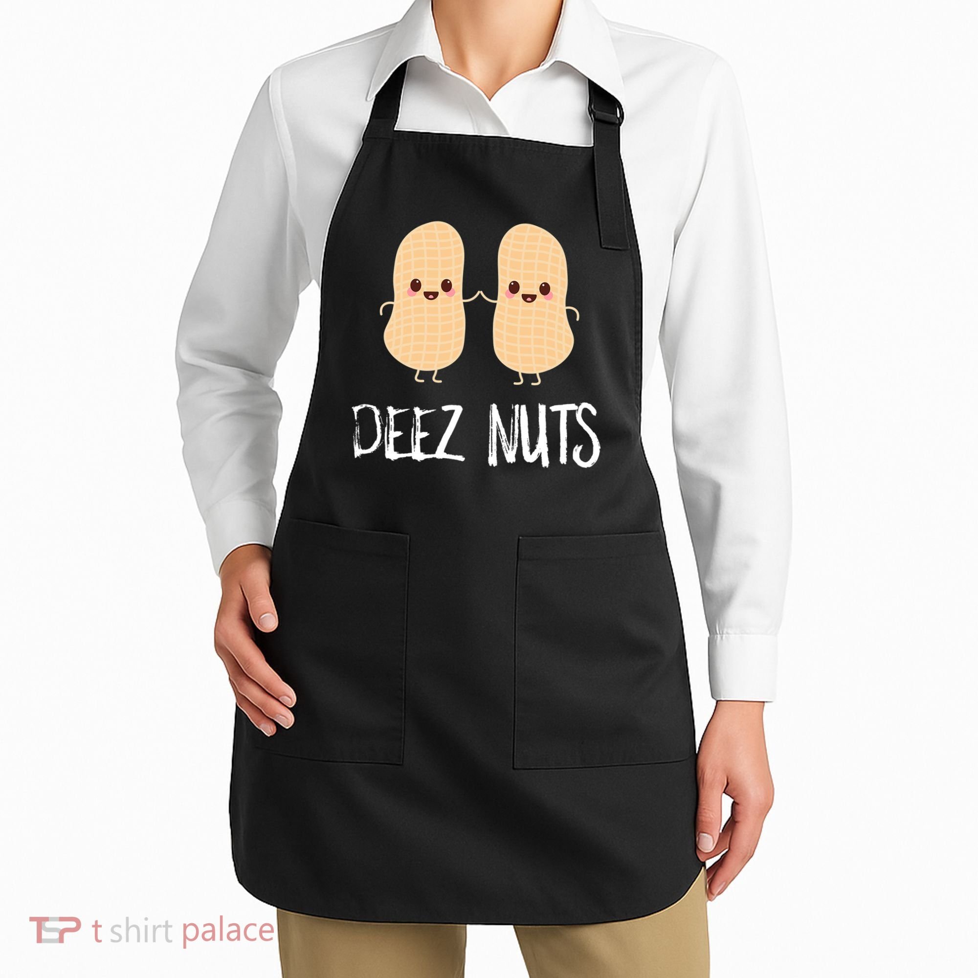 Peanut Food Funny Kawaii Cute Meme Deez Nuts Joke Gift Apron