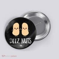 Peanut Food Funny Kawaii Cute Meme Deez Nuts Joke Gift Button thumb 0