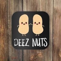 Peanut Food Funny Kawaii Cute Meme Deez Nuts Joke Gift Coaster thumb 0