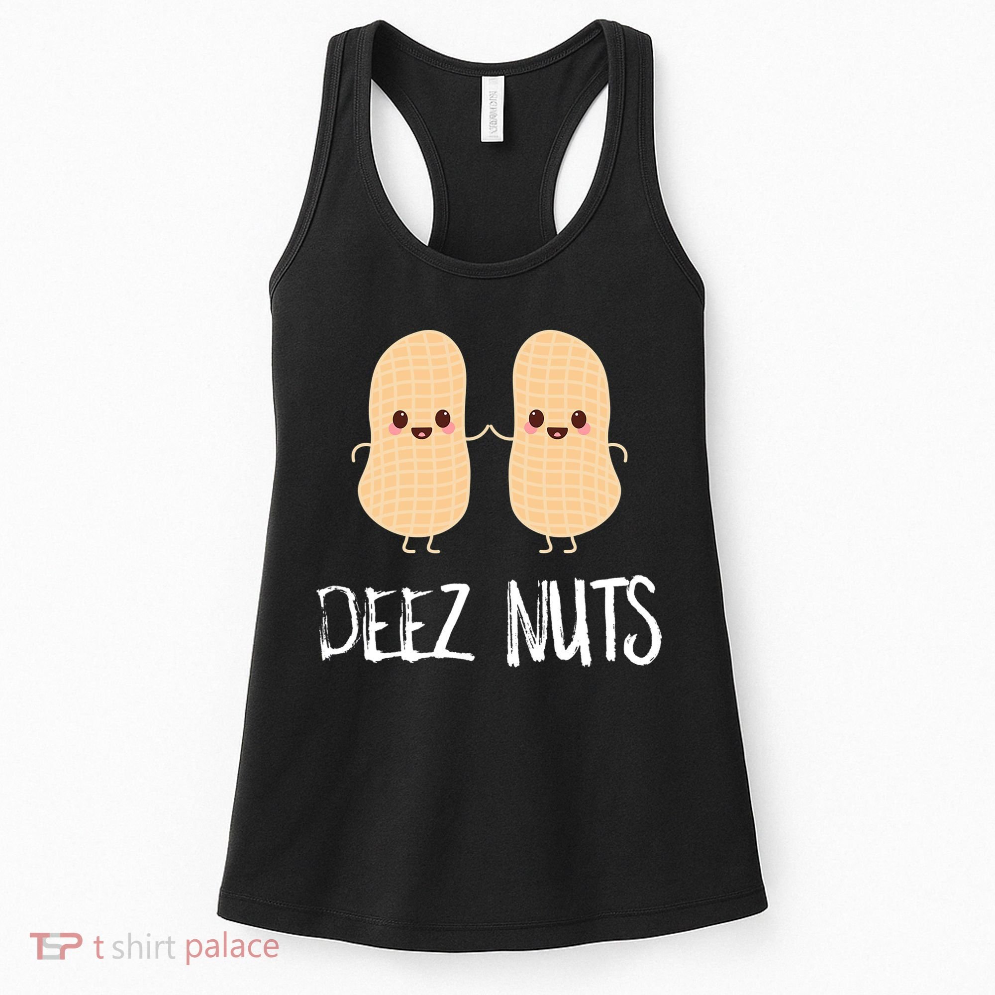 Peanut Food Funny Kawaii Cute Meme Deez Nuts Joke Gift Women's Tank Top