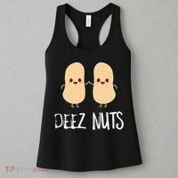 Peanut Food Funny Kawaii Cute Meme Deez Nuts Joke Gift Women's Tank Top thumb 3